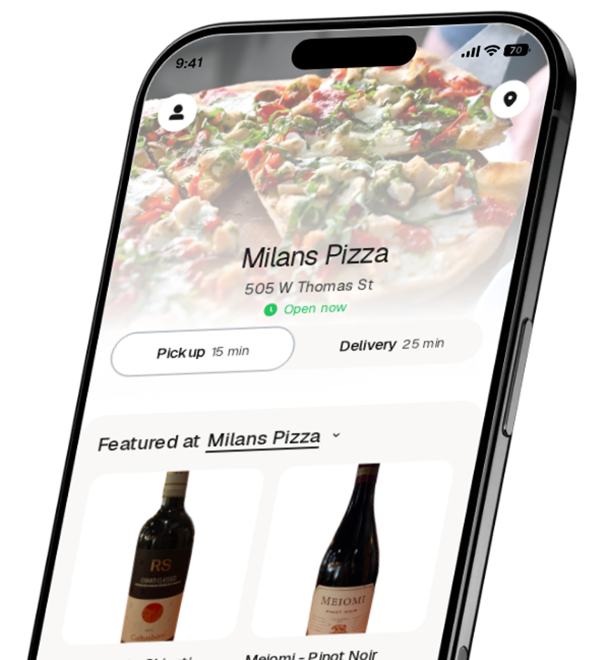Milans Pizza app preview